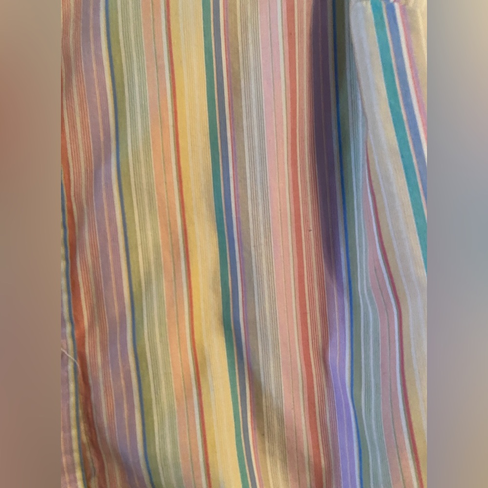 Vintage rainbow striped button up - Picture 2 of 2